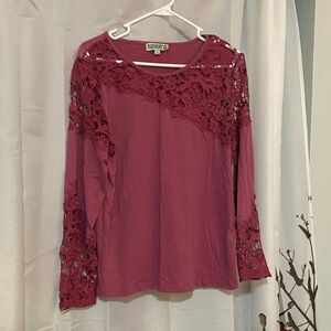 Rockin C Lacey long sleeved top size L
